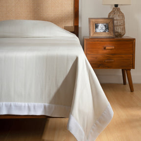 Bamboo Eco Friendly Soft Blanket/Bed Cover/Multi Cover Serene Haven Erika Off White