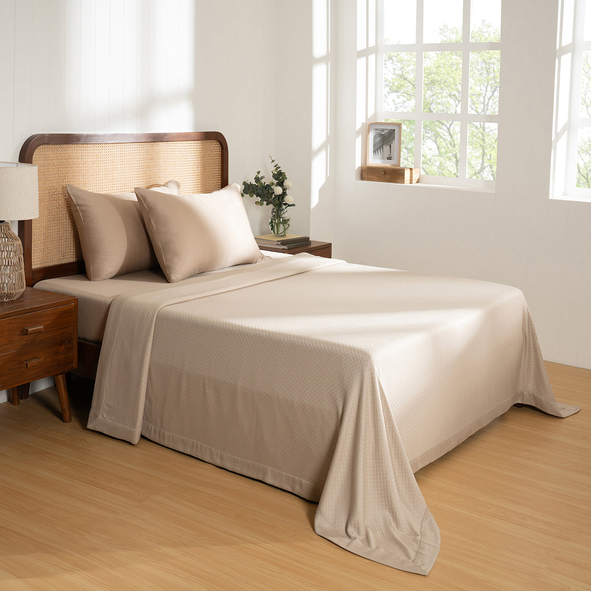 Bamboo Eco Friendly Soft Blanket/Bed Cover/Multi Cover Serene Haven Highlawn Grey