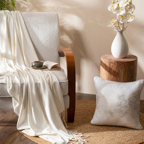Bamboo Extra Soft Hypoallergic Decor Cushion Cover Serene Haven Highlawn White