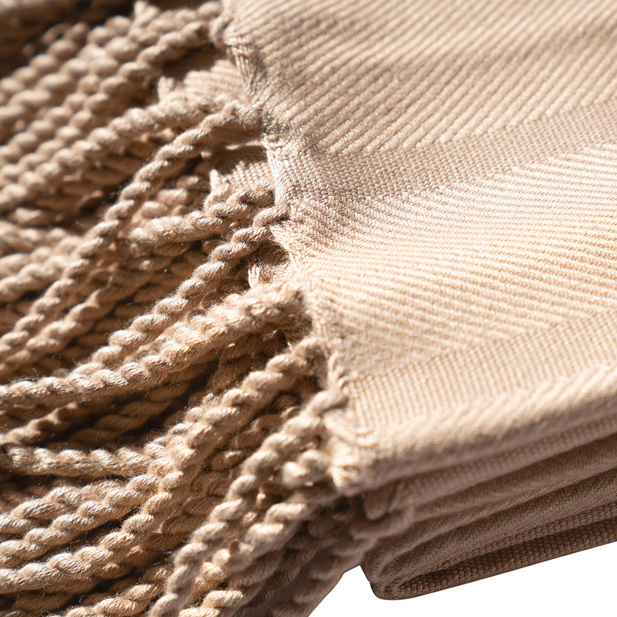 Bamboo Throw Super Soft and Hypoallergic & Eco Freindly Serene Haven Erika Beige