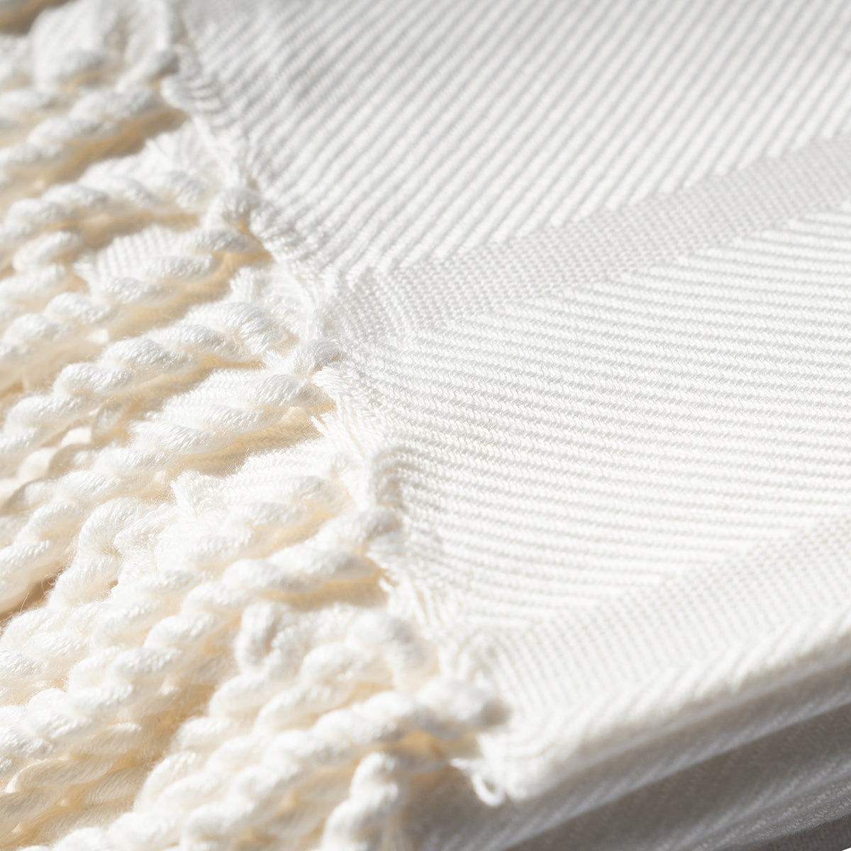 Bamboo Throw Super Soft and Hypoallergic & Eco Freindly Serene Haven Erika Off White