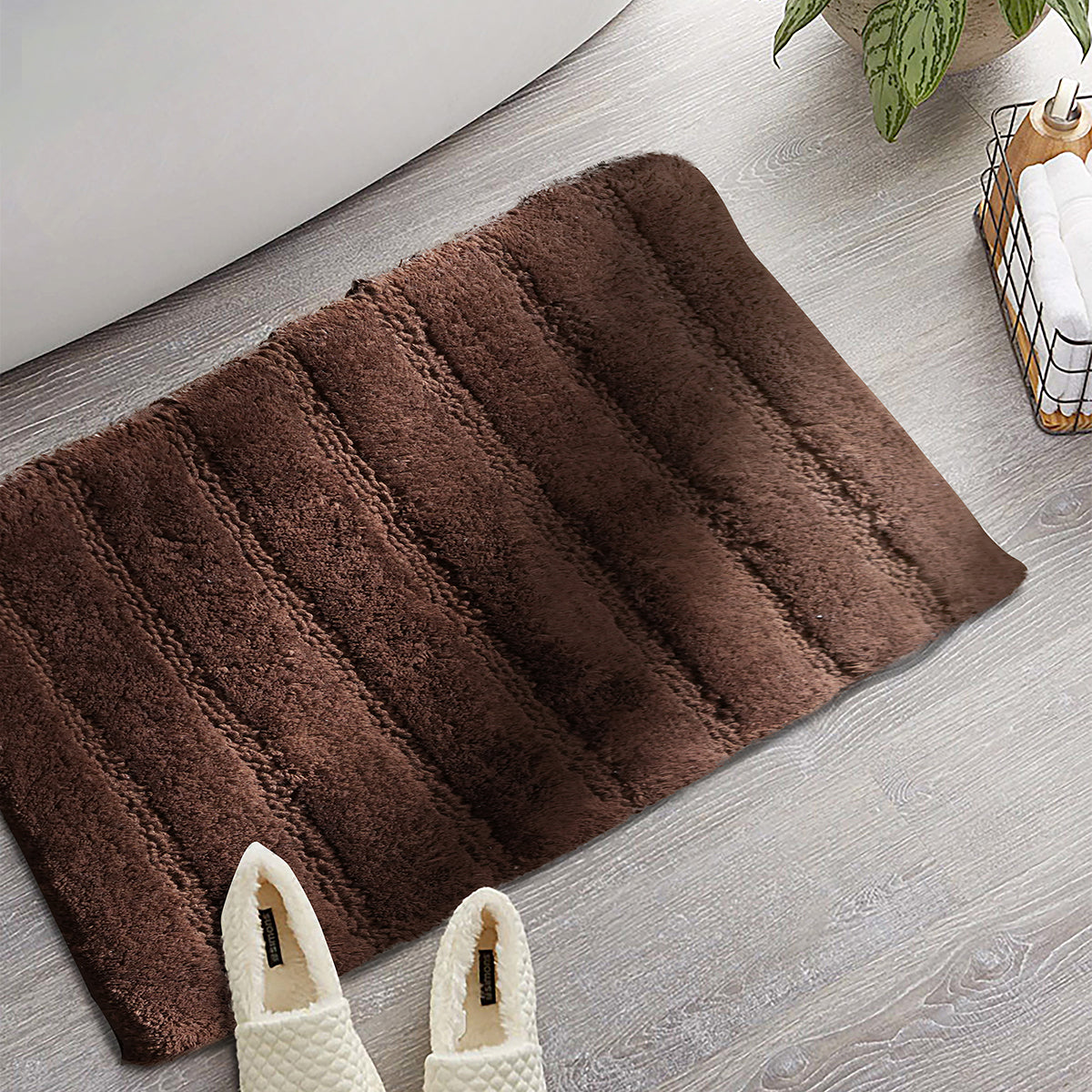 Outline Mop Tufted 100% Cotton 1PC Bath Mat