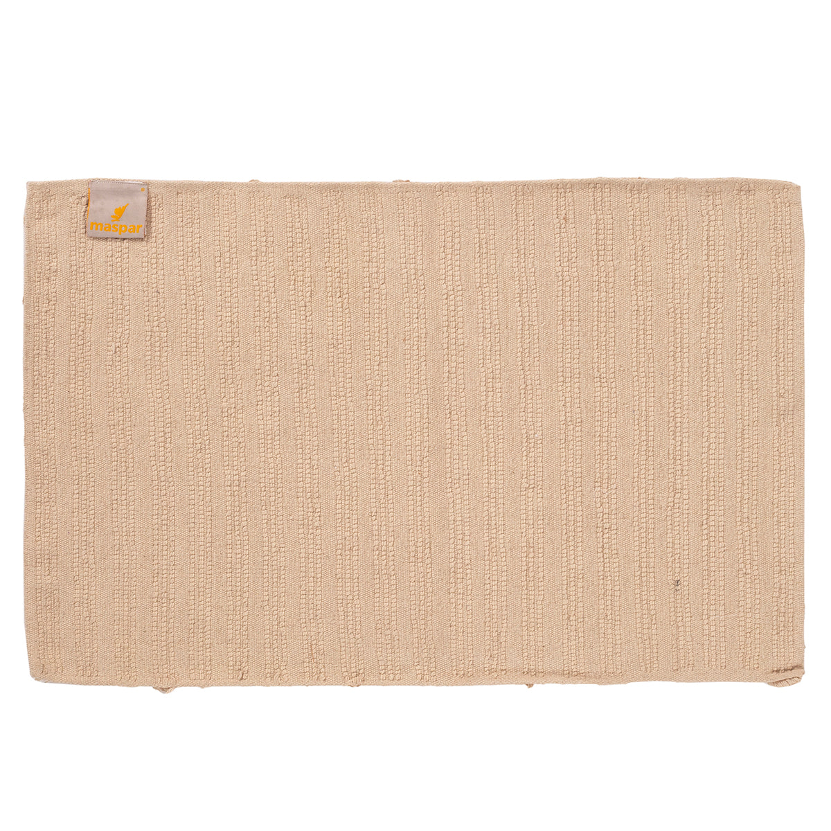 Corded Stripe Anti Skid Solid Linen Bath Mat