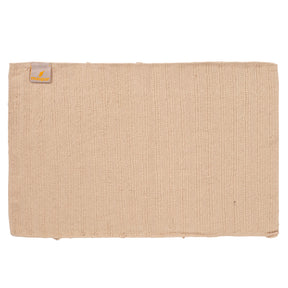 Corded Stripe Anti Skid Solid Linen Bath Mat