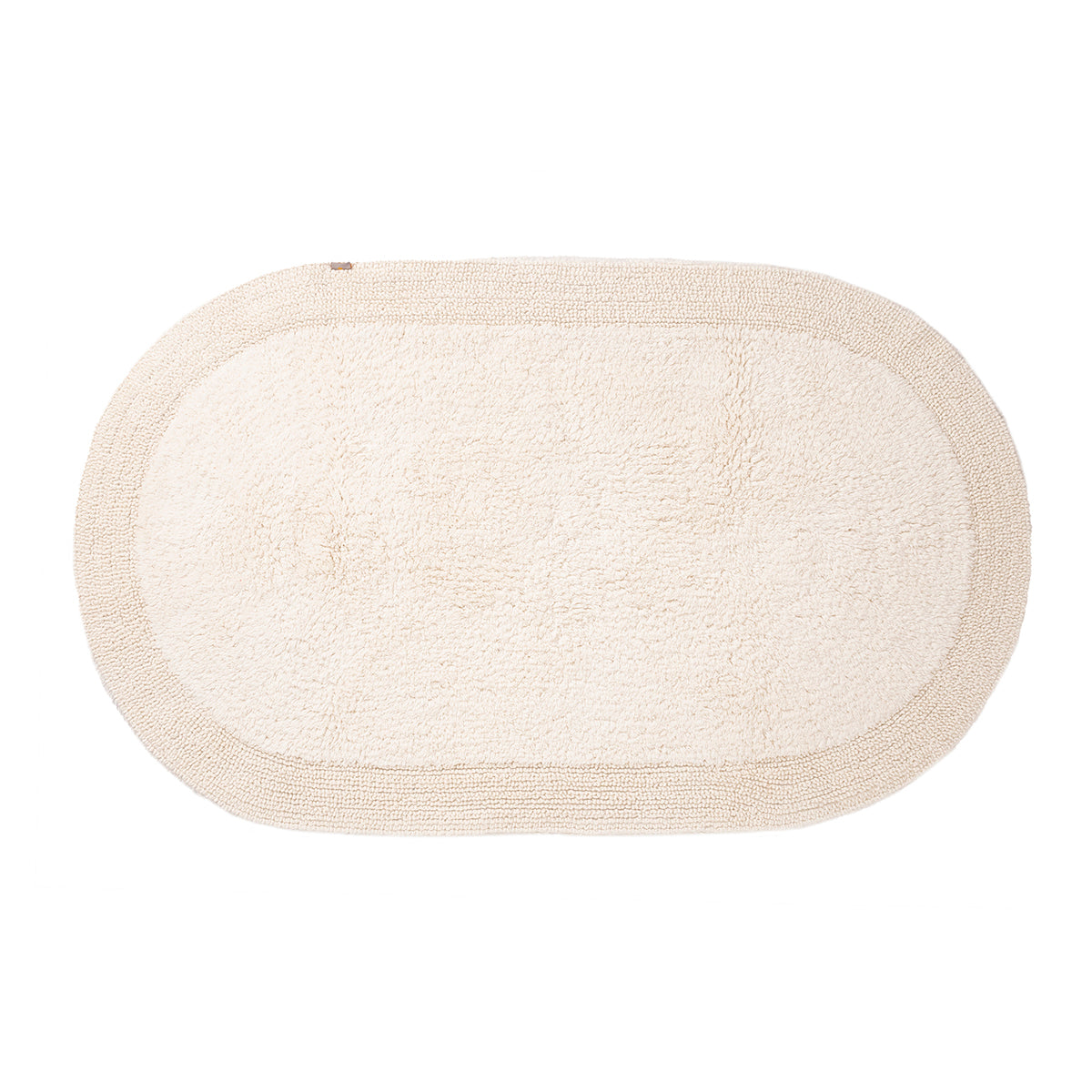 Grassy Ground Soft Reversible Solid Luxurious Vanilla Bath Mat