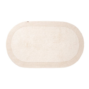 Grassy Ground Soft Reversible Solid Luxurious Vanilla Bath Mat