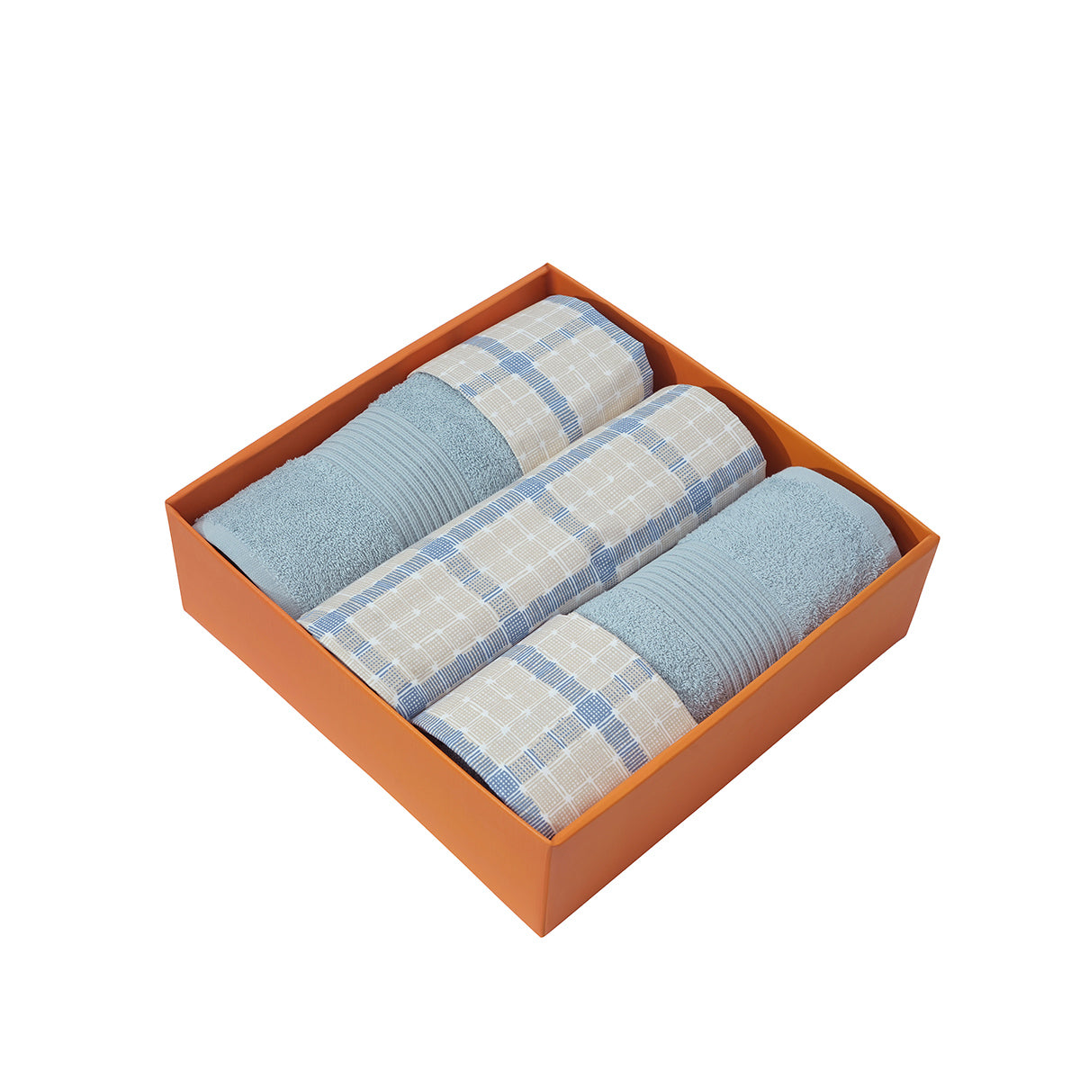 Bed Bath Set 6 Pcs Ideal For Gifting Adrian Blue