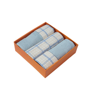 Bed Bath Set 6 Pcs Ideal For Gifting Adrian Blue