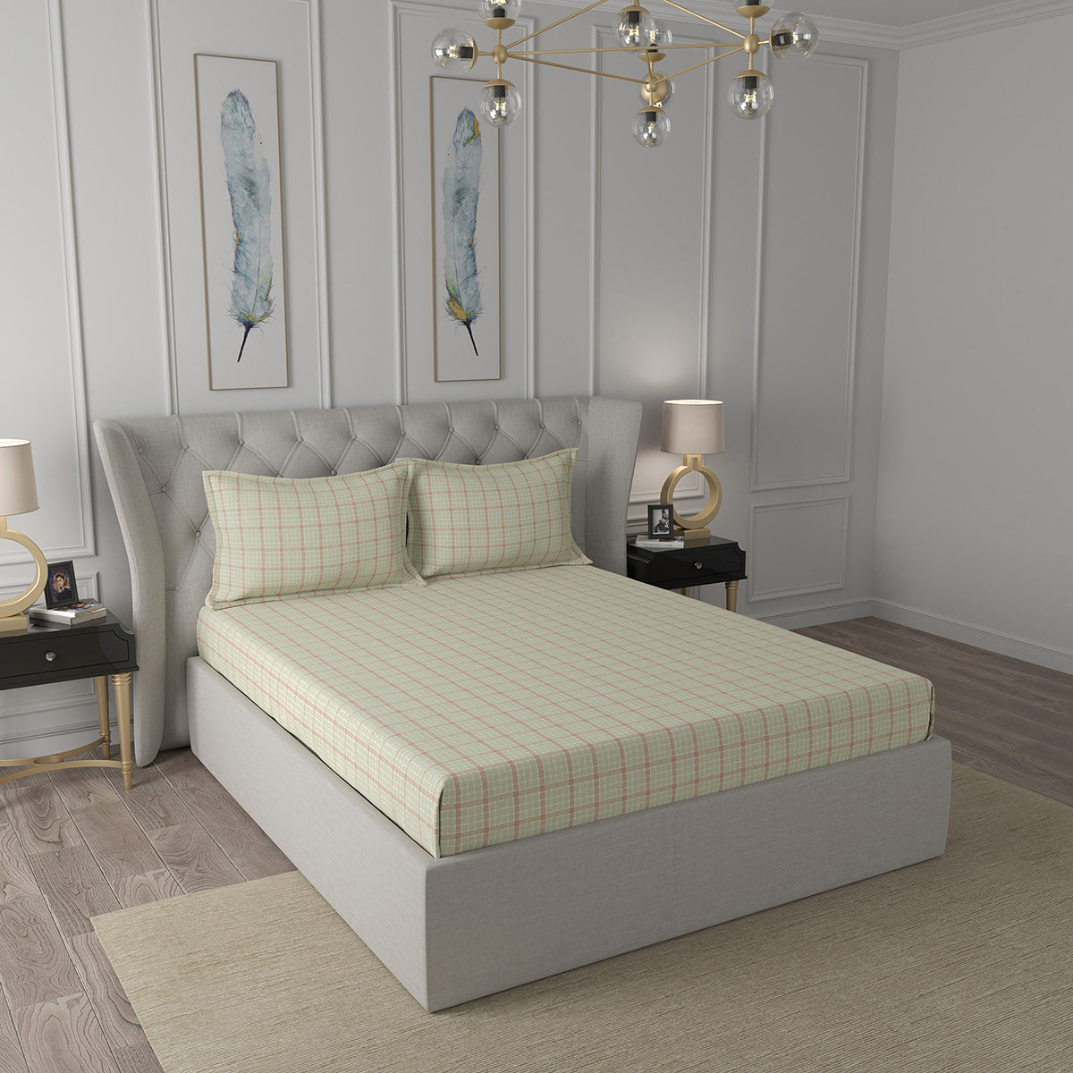 Bed Bath Set 6 Pcs Ideal For Gifting Adrian Red