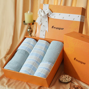 Bed Bath Set 6 Pcs Ideal For Gifting Berne Blue