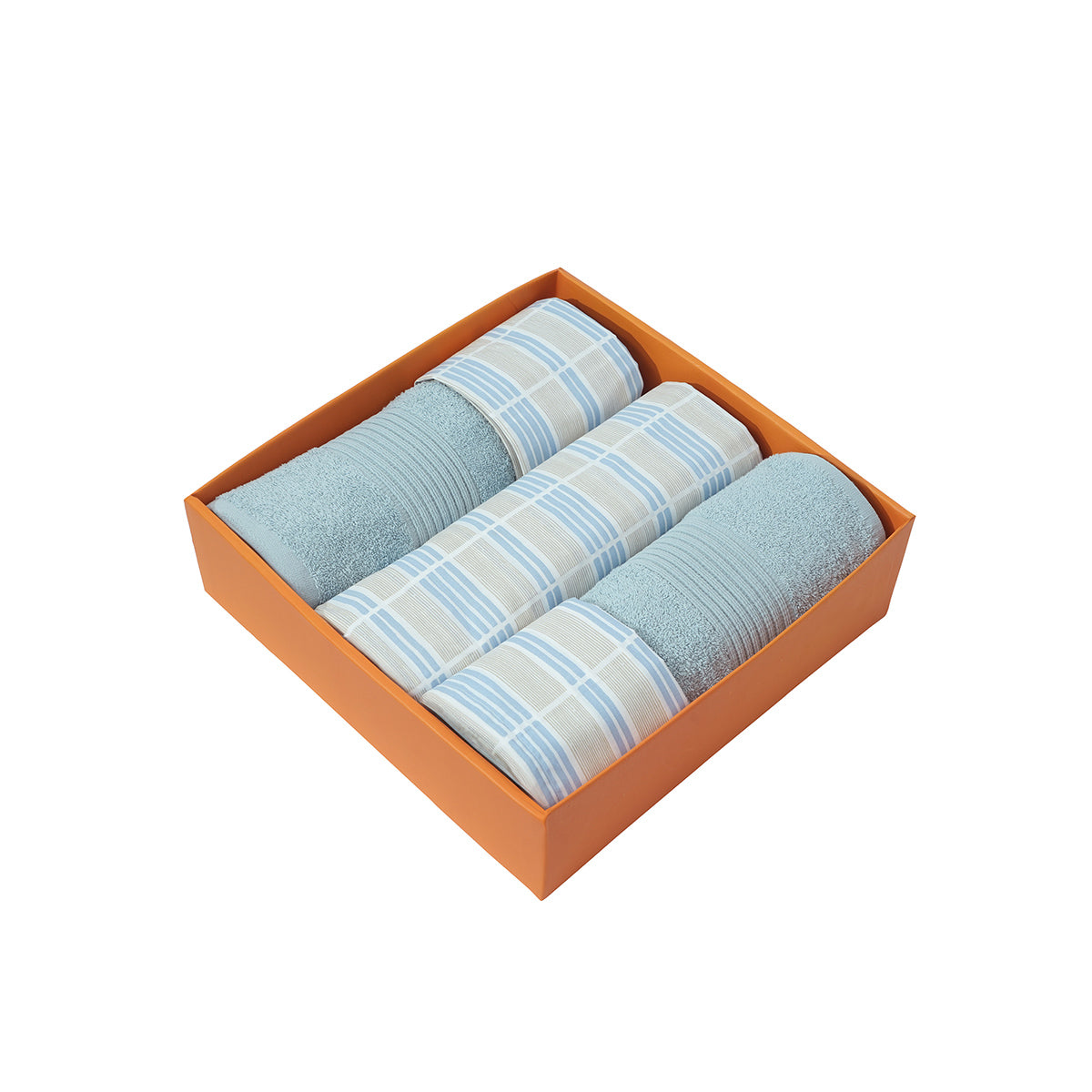 Bed Bath Set 6 Pcs Ideal For Gifting Berne Blue