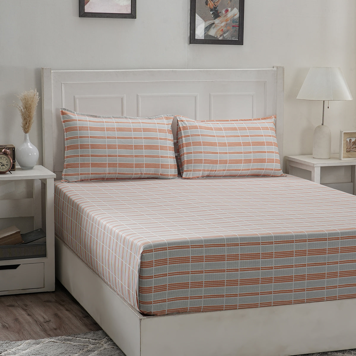 Bed Bath Set 6 Pcs Ideal For Gifting Berne Red