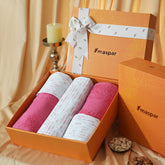 Bed Bath Set 6 Pcs Ideal For Gifting Canopus Red
