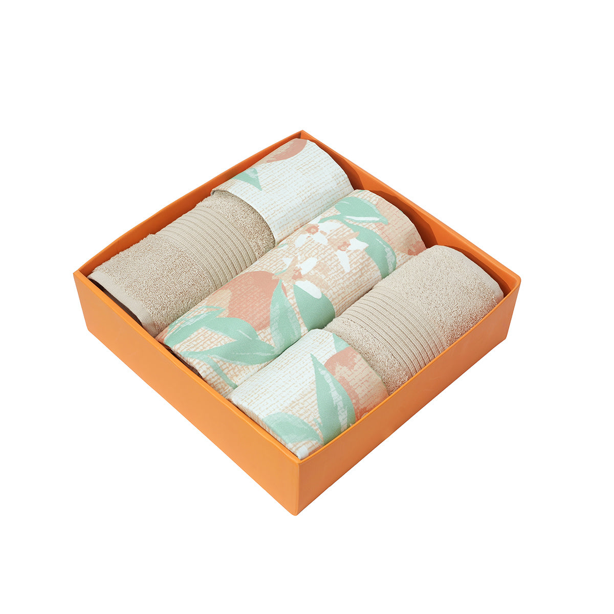 Bed Bath Set 6 Pcs Ideal For Gifting Colorsplash Peach