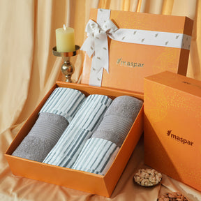 Bed Bath Set 6 Pcs Ideal For Gifting Declan Beige