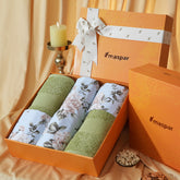Bed Bath Set 6 Pcs Ideal For Gifting Distressed Flora Beige