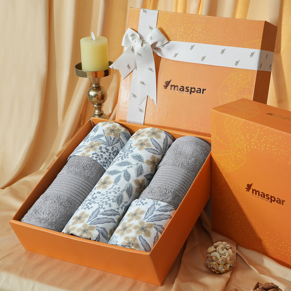 Bed Bath Set 6 Pcs Ideal For Gifting Fleur Essence Yellow