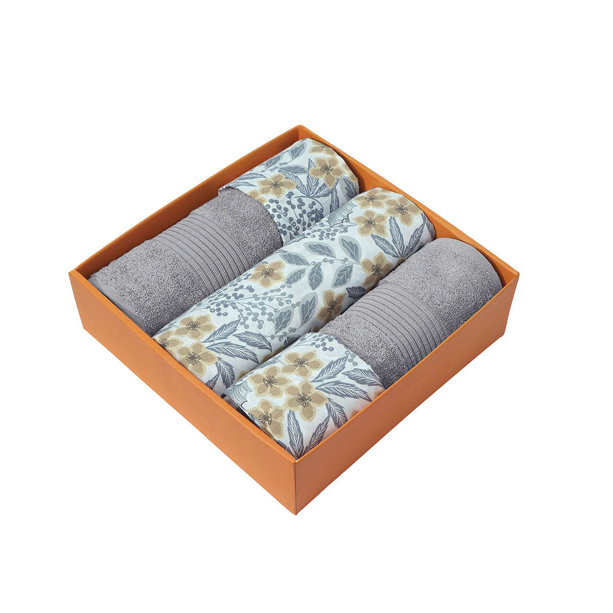 Bed Bath Set 6 Pcs Ideal For Gifting Fleur Essence Yellow