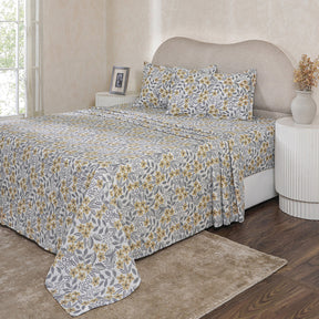 Bed Bath Set 6 Pcs Ideal For Gifting Fleur Essence Yellow