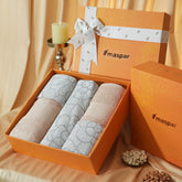 Bed Bath Set 6 Pcs Ideal For Gifting Florique Beige