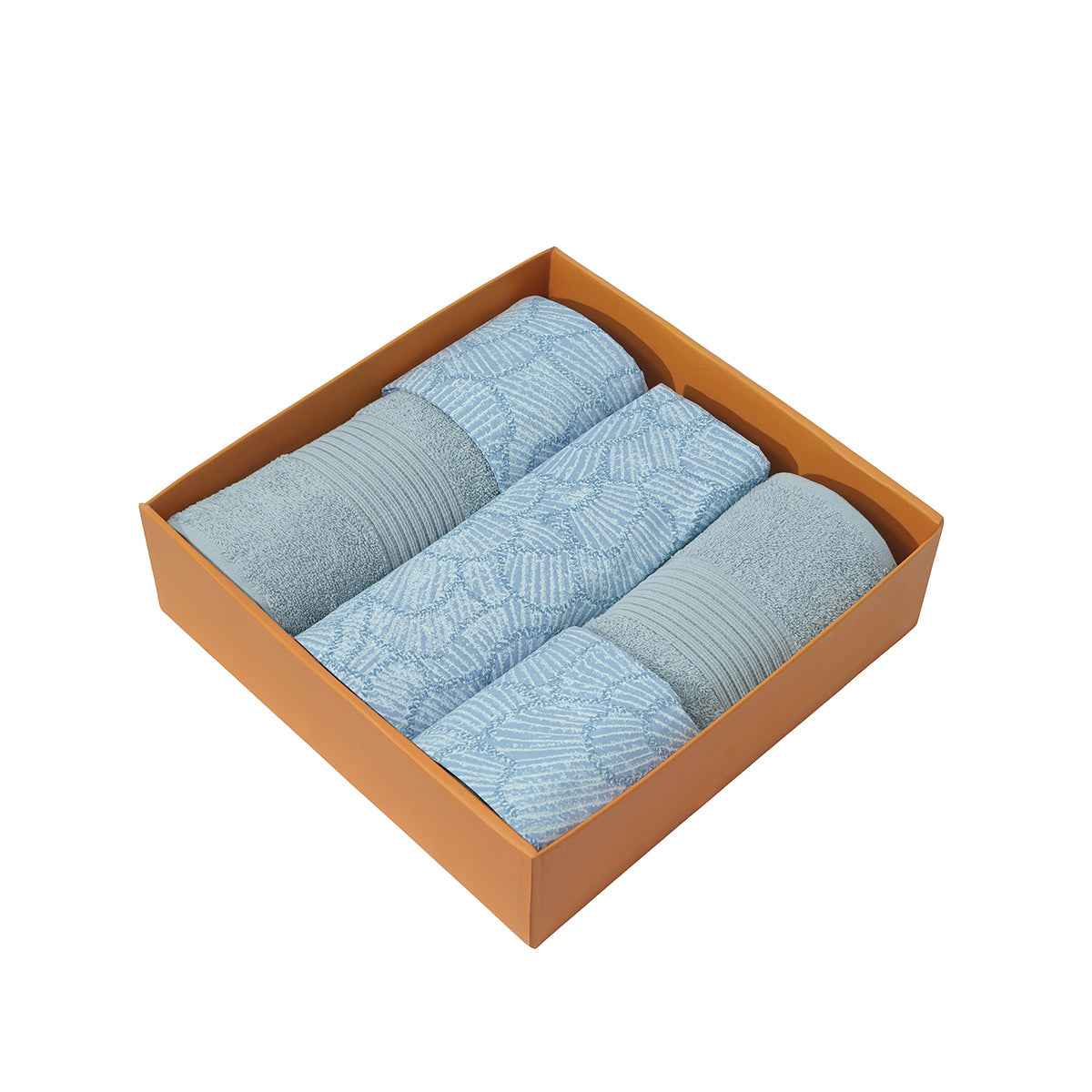 Bed Bath Set 6 Pcs Ideal For Gifting Florique Blue