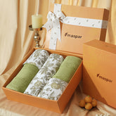 Bed Bath Set 6 Pcs Ideal For Gifting Fruity Foliage Mustard