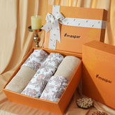 Bed Bath Set 6 Pcs Ideal For Gifting Fruity Foliage Pink