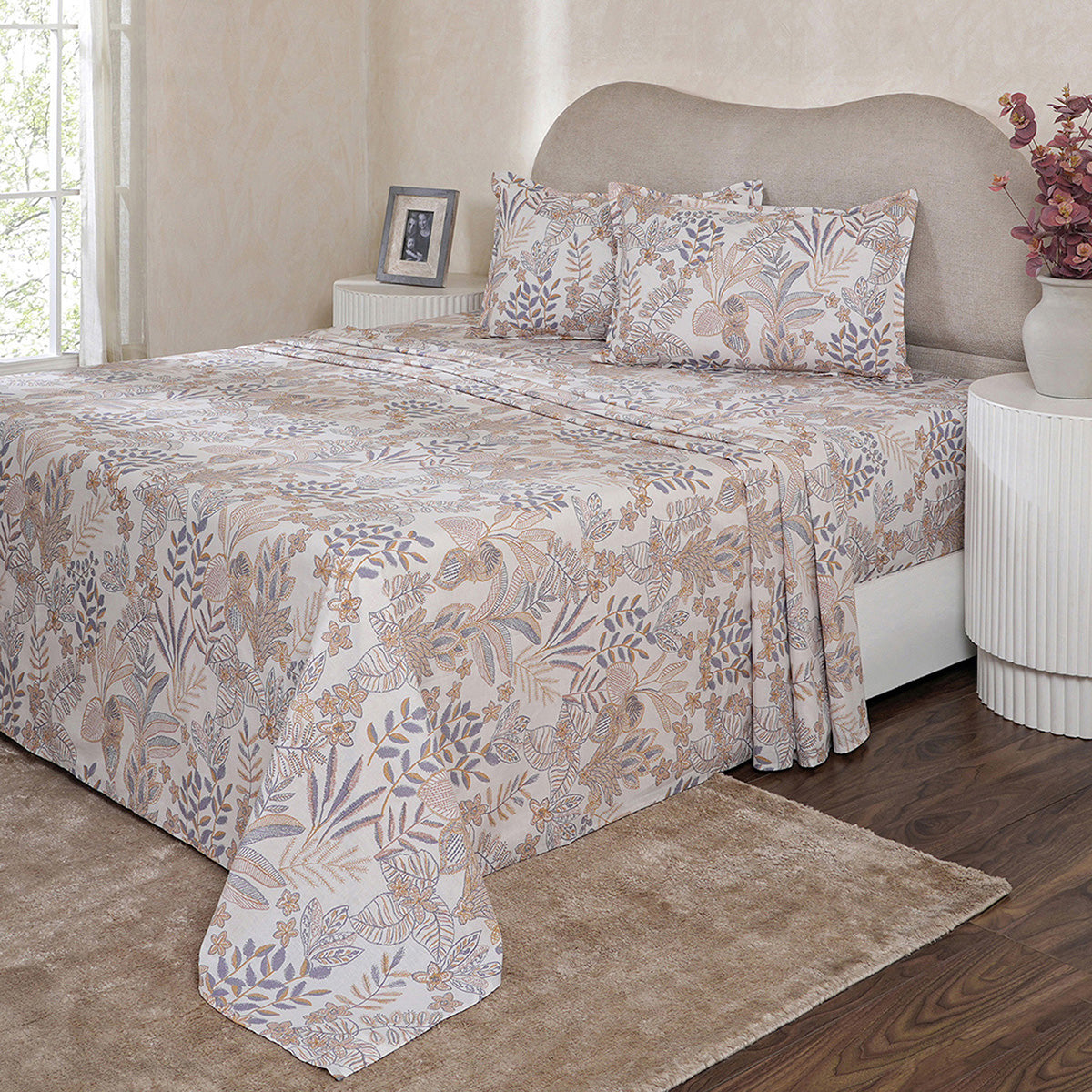 Bed Bath Set 6 Pcs Ideal For Gifting Garden Muse Yellow