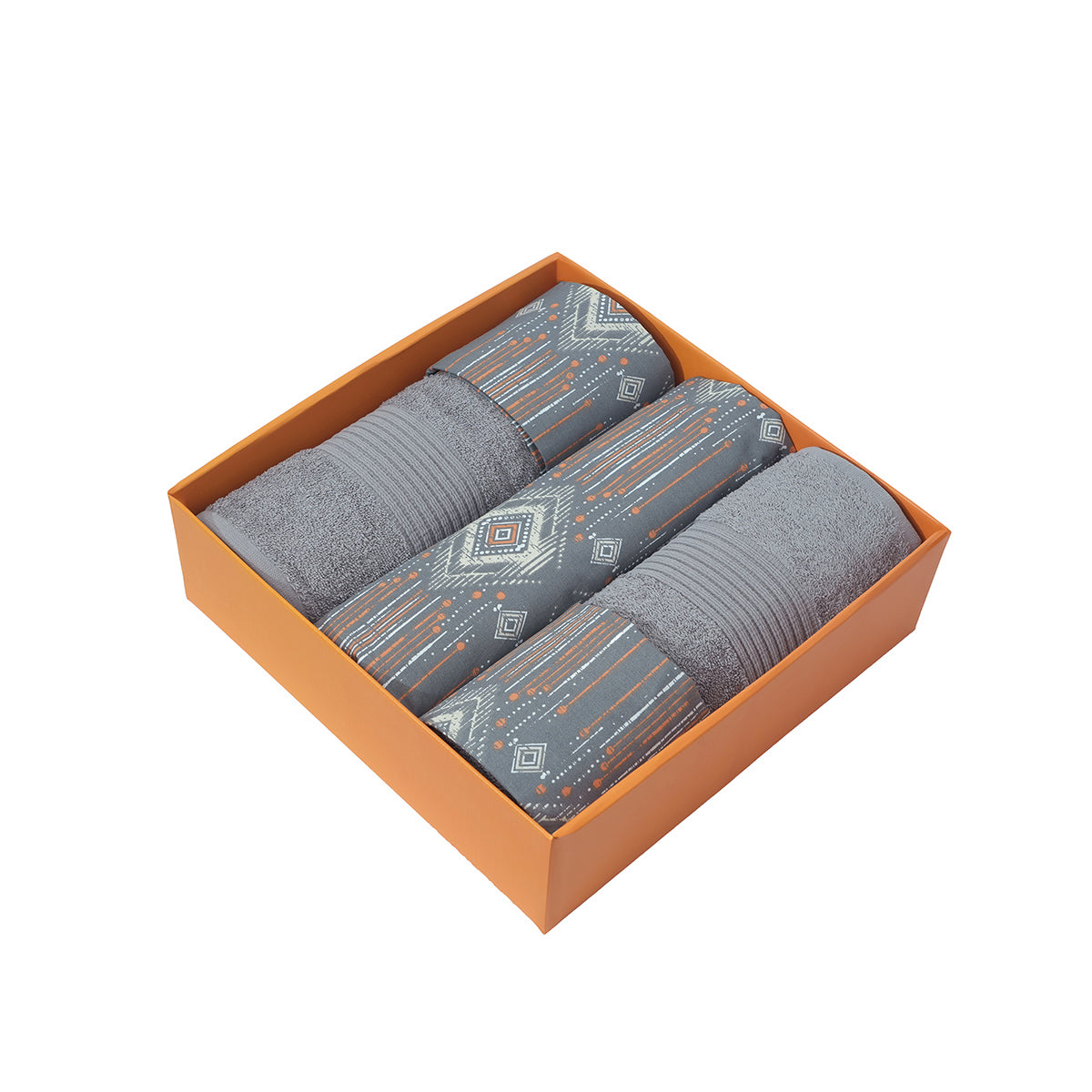 Bed Bath Set 6 Pcs Ideal For Gifting Gareth Orange