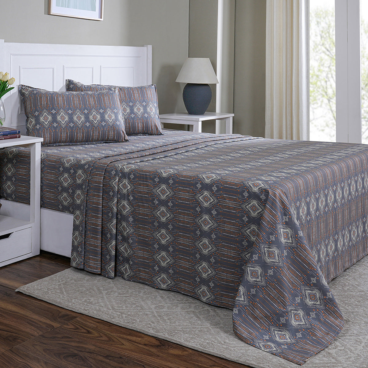 Bed Bath Set 6 Pcs Ideal For Gifting Gareth Orange