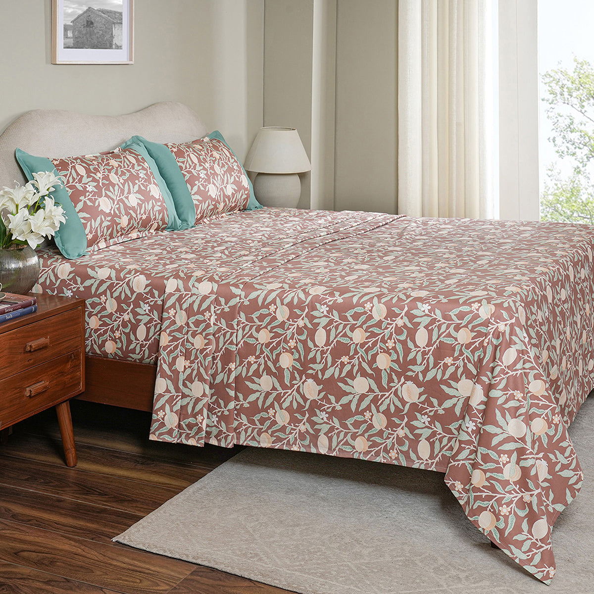 Bed Bath Set 6 Pcs Ideal For Gifting Granada Red