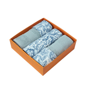 Bed Bath Set 6 Pcs Ideal For Gifting Henley Blue