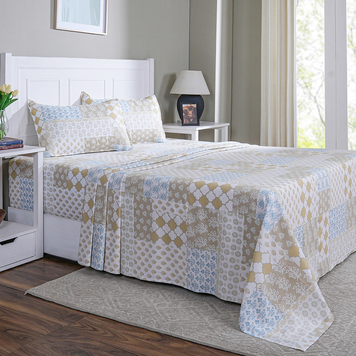 Bed Bath Set 6 Pcs Ideal For Gifting Lennon Mustard