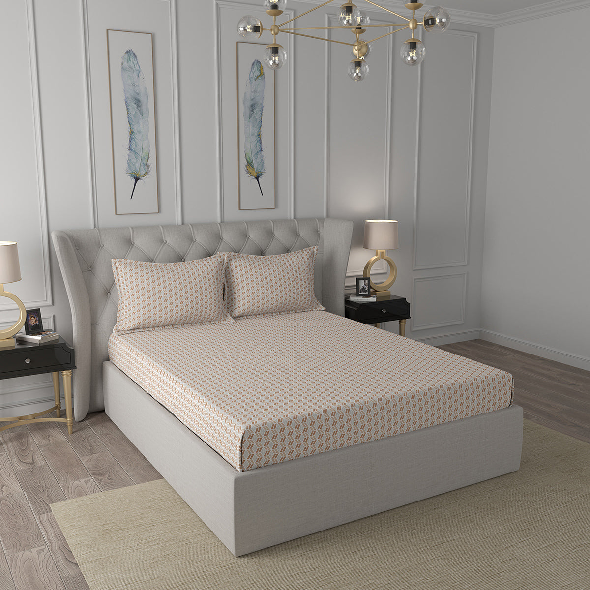 Bed Bath Set 6 Pcs Ideal For Gifting Morris Rust