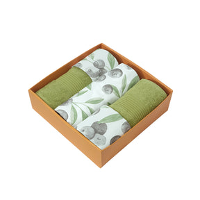 Bed Bath Set 6 Pcs Ideal For Gifting Myrtille Green
