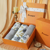 Bed Bath Set 6 Pcs Ideal For Gifting Myrtille Mustard