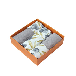 Bed Bath Set 6 Pcs Ideal For Gifting Myrtille Mustard