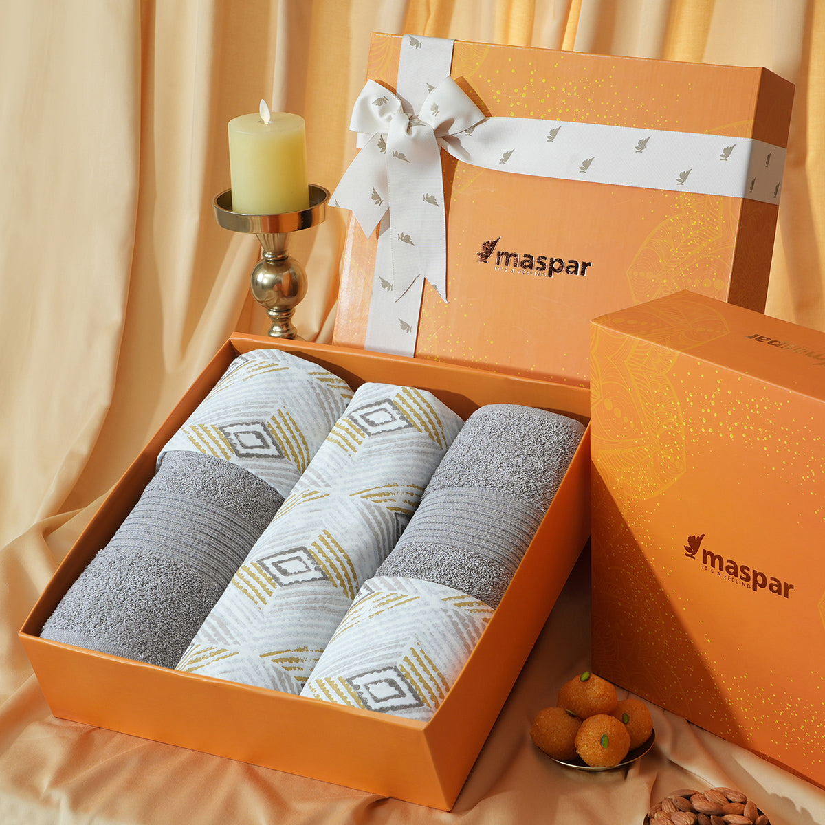 Bed Bath Set 6 Pcs Ideal For Gifting Stefani Mustard