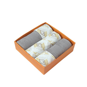 Bed Bath Set 6 Pcs Ideal For Gifting Stefani Mustard