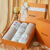 Bed Bath Set 6 Pcs Ideal For Gifting Stefani Red