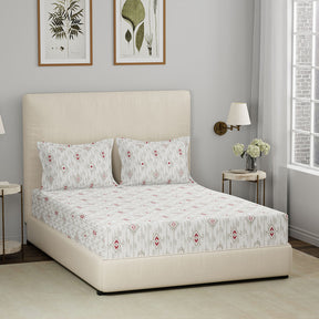 Bed Bath Set 6 Pcs Ideal For Gifting Stefani Red