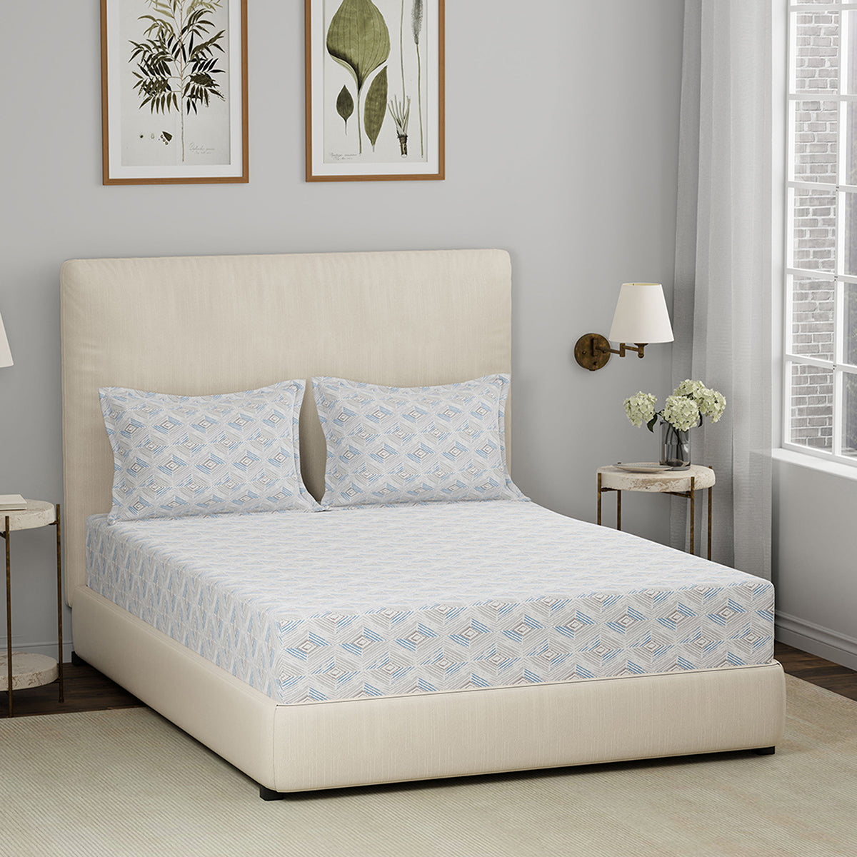 Bed Bath Set 6 Pcs Ideal For Gifting Urban Blue