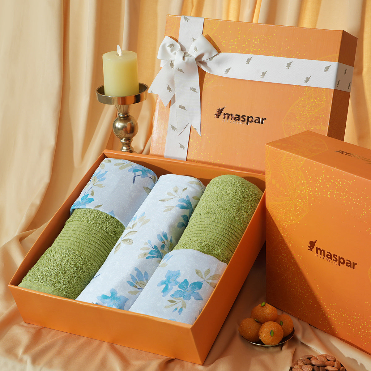 Bed Bath Set 6 Pcs Ideal For Gifting Wren Aqua
