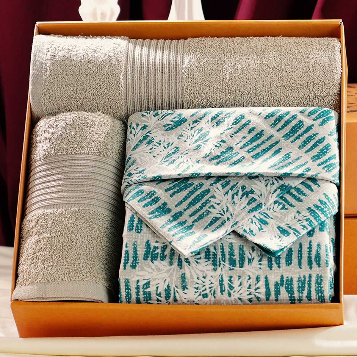 Royal Botanic Rocky Stripe 200TC Cotton 6PC Bed Bath Set