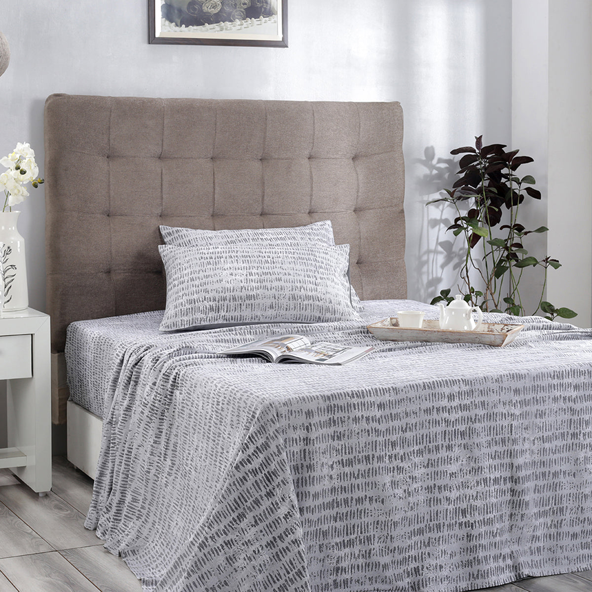 Royal Botanic Rocky Stripe 200TC Cotton 6PC Bed Bath Set