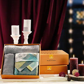 Royal Botanic Botanical Grunge 200 TC Cotton 6PC Bed Bath Set