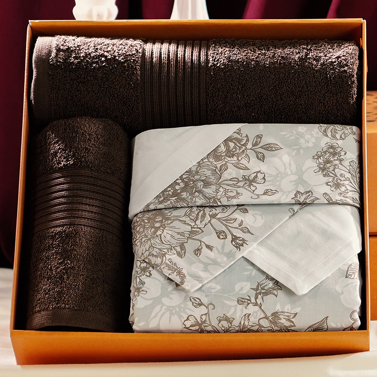 Royal Botanic Azalea 200TC Cotton 6PC Bed Bath Set