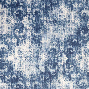 Rustic Clash Hyper Graphic Blue Printed Bed Cover