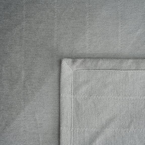 Caroline Woven Herringbone Pattern with Soft Drape Style Grey Bed Cover/Blanket