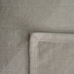 Caroline Woven Herringbone Pattern with Soft Drape Style Neutral Bed Cover/Blanket